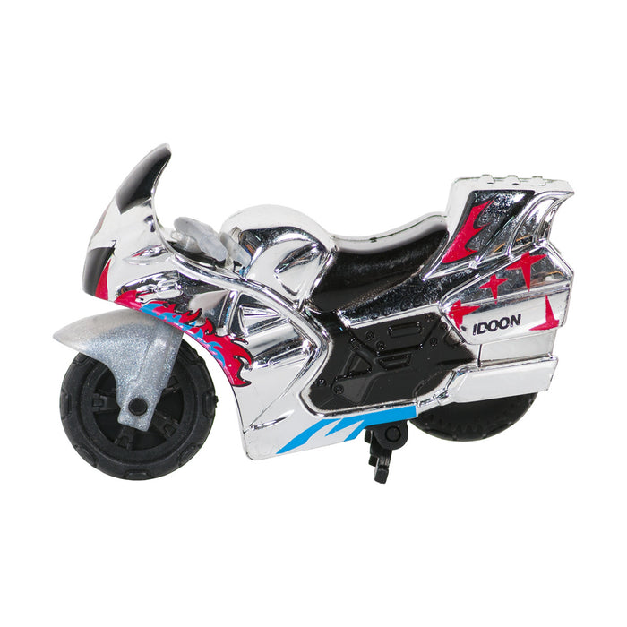 Іграшка інерційний мотоцикл Spin-Go "Mini Stunt Bike"-срібний