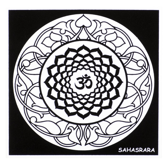 Розмальовка "Mandala" з рельєфним оксамитовим контуром  «SAHASRARA»