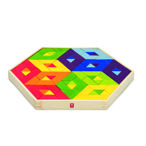 Дерев'яна іграшка головоломка з бамбуку "Mosaic Puzzle"
