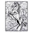 Розмальовка із оксамитовим рельєфним контуром та набором фломастерів 12 шт. "Carioca" «Wild horse»
