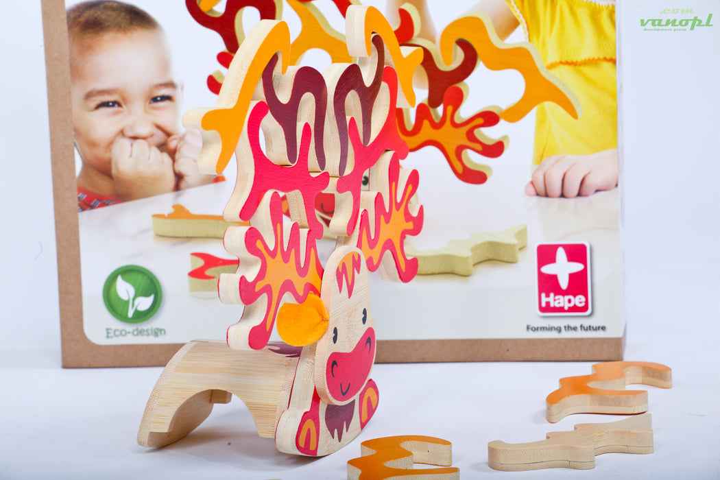 Дерев'яна іграшка головоломка балансир з бамбуку - "Supermoose"