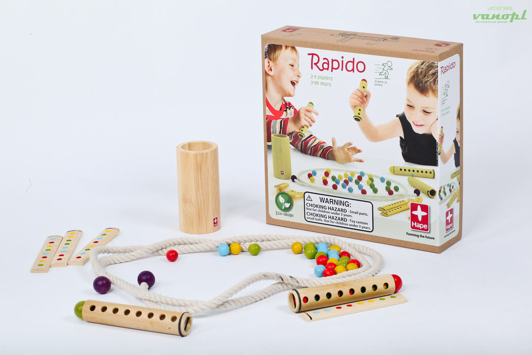 Дерев'яна іграшка  головоломка з кульками  з бамбуку "Rapido"