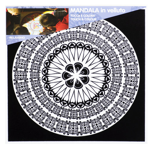 Розмальовки "Mandala" з рельєфним оксамитовим контуром «Affectivity»