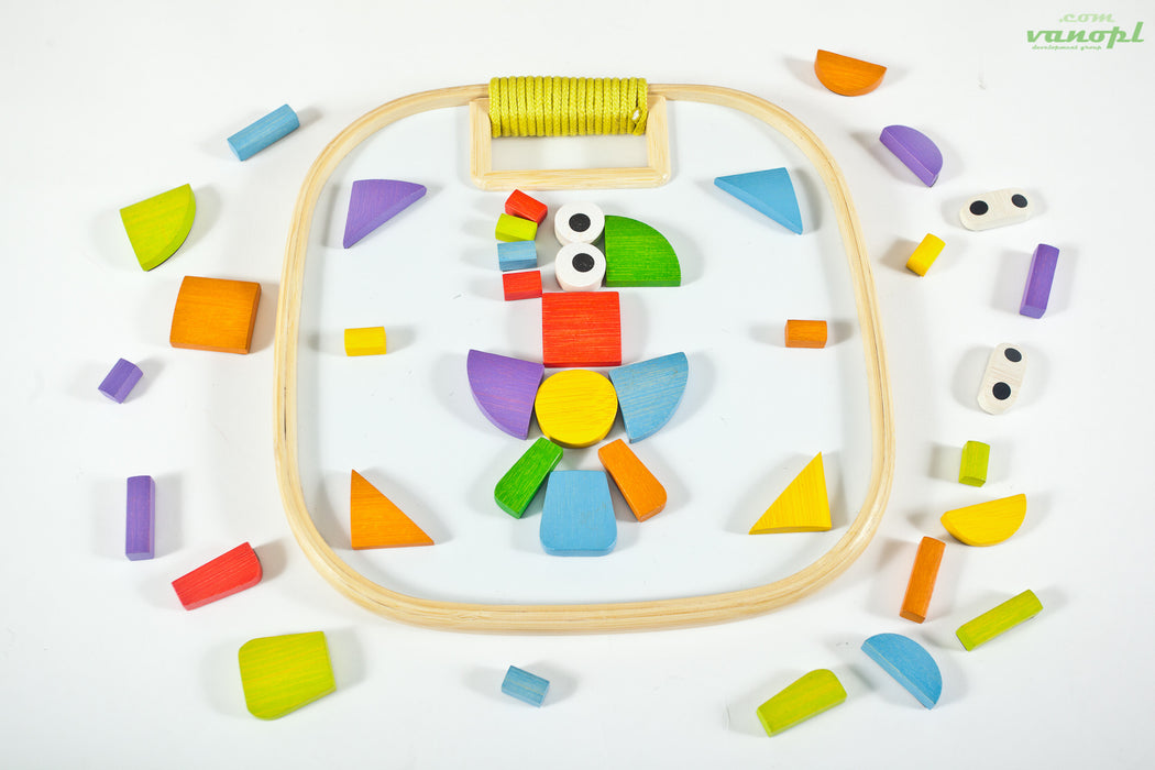 Дерев'яна іграшка головоломка на магнітах з бамбуку "Magnetic Animals"