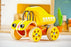 Легка, стильна, стрімка та вражаюча машинка з бамбука - бамбуТачка - "E-Truck Yellow"