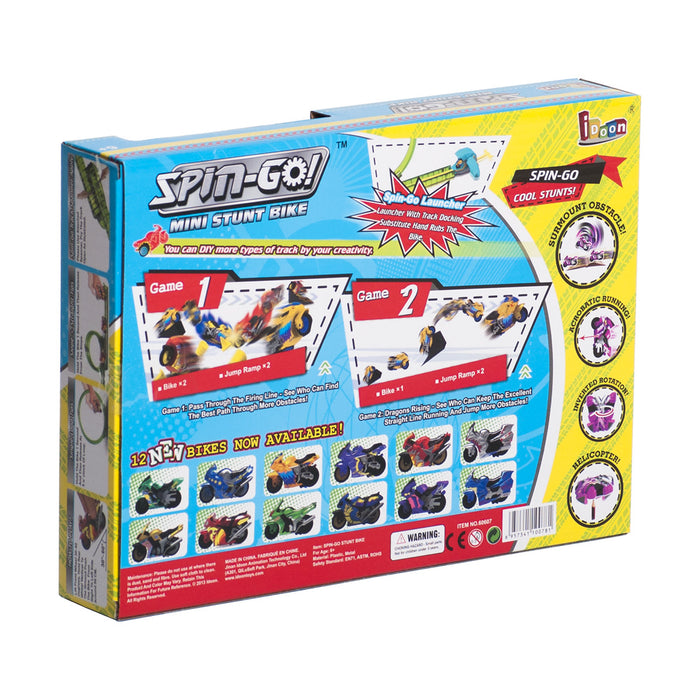 Іграшка інерційні мотоцикли Spin-Go у наборі з комплектуючими та аксесуарами "Jump Ramp Party"