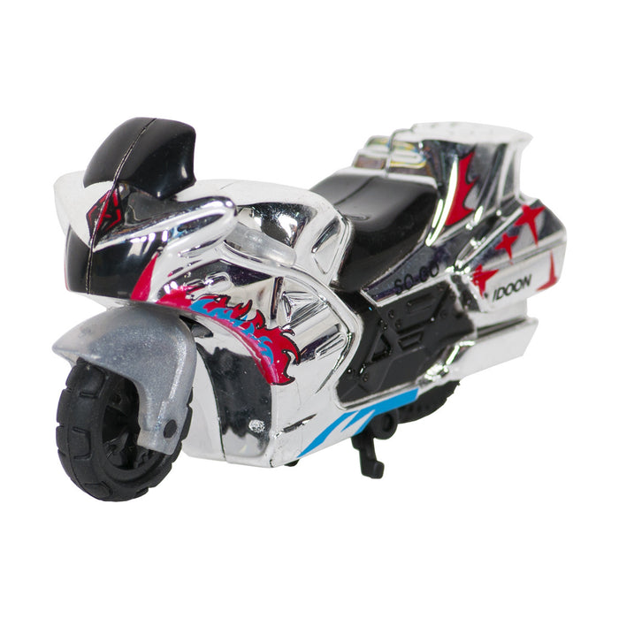 Іграшка інерційний мотоцикл Spin-Go "Mini Stunt Bike"-срібний