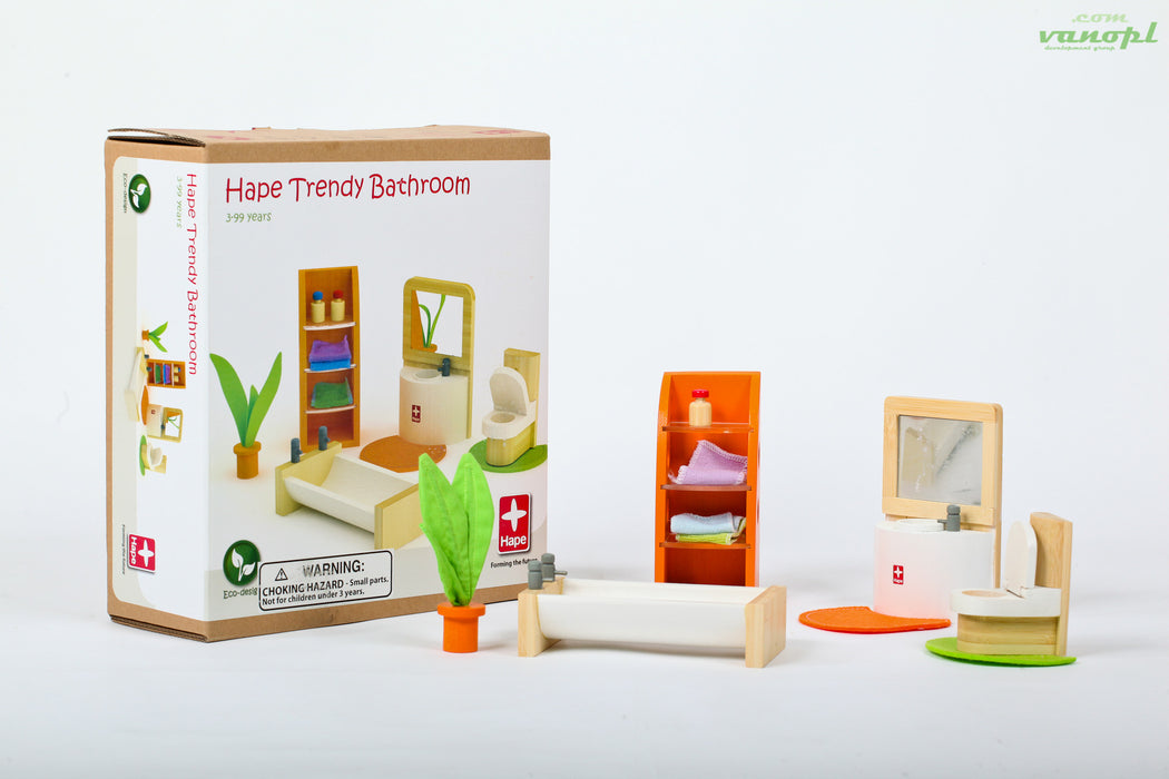 Дерев'яна іграшка набір меблів "Trendy Bathroom"