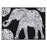 Розмальовка із оксамитовим рельєфним контуром та набором фломастерів 12 шт. "Carioca" «Elephant»