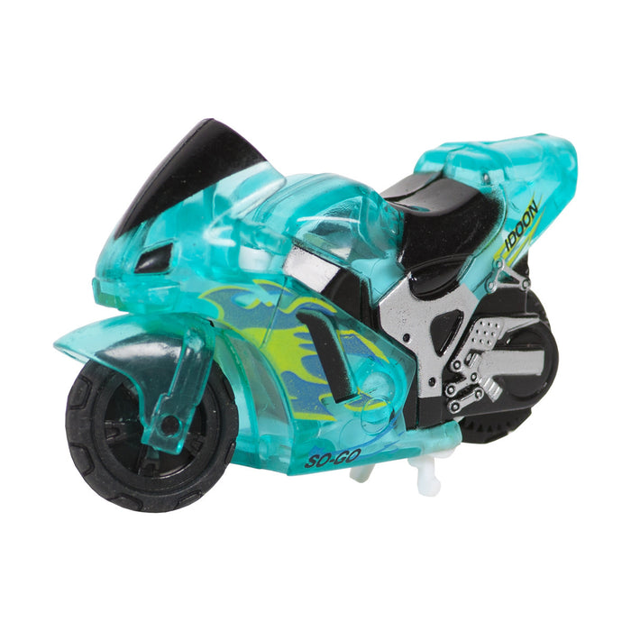 Іграшка інерційний мотоцикл Spin-Go "Mini Stunt Bike"- бірюзовий