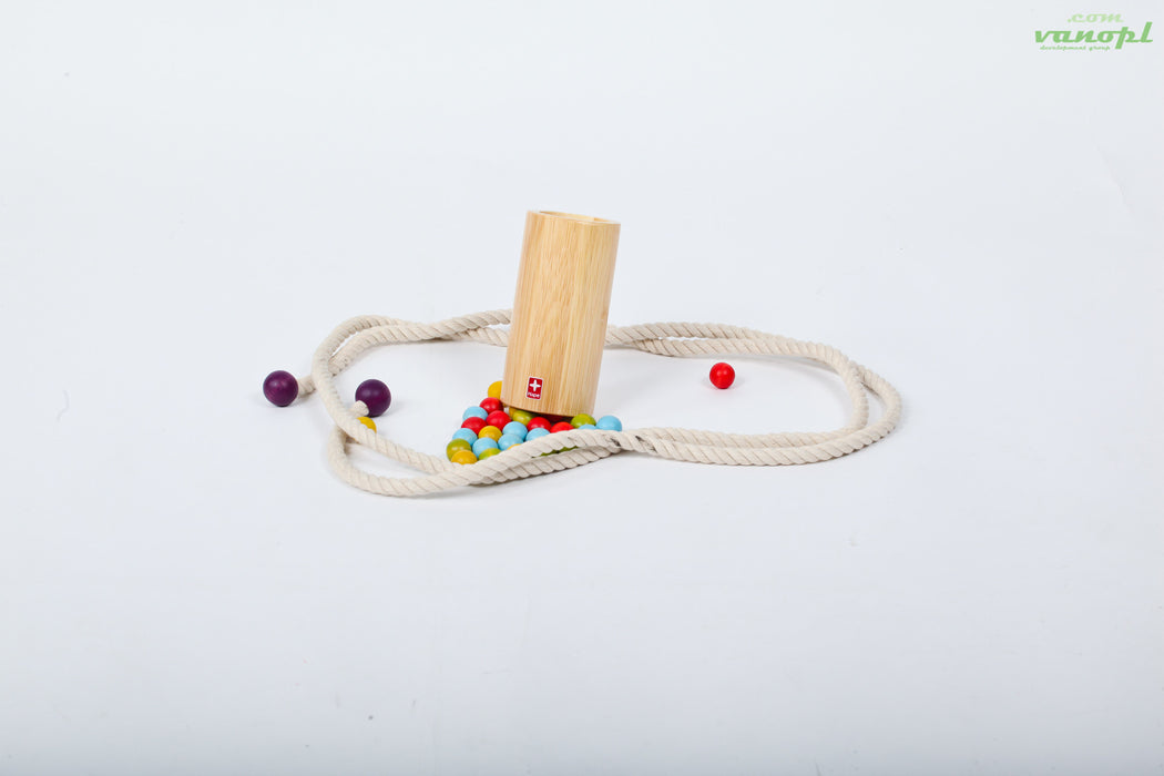 Дерев'яна іграшка  головоломка з кульками  з бамбуку "Rapido"