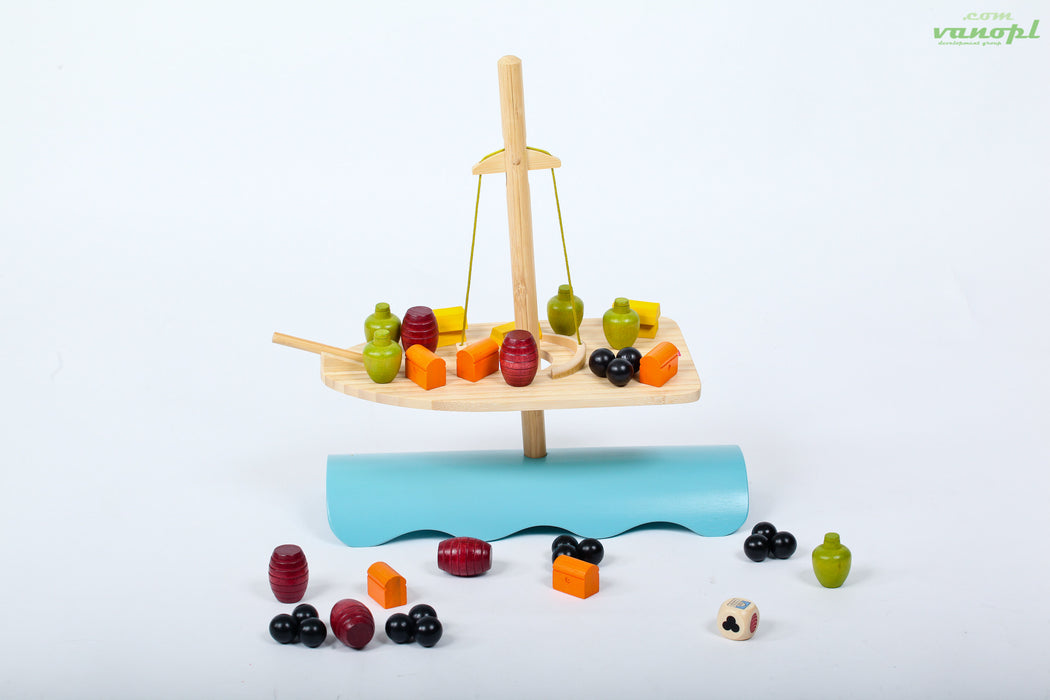 Дерев'яна іграшка головоломка балансир з бамбуку  "Stormy Seas"