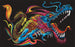 Colorvelvet - Папка-розмальовка з оксамитовим рельєфним контуром «DRAGON» без фломастерів