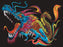 Colorvelvet - Розмальовка із оксамитовим рельєфним контуром «DRAGON» без фломастерів