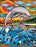 Colorvelvet - Розмальовка із оксамитовим рельєфним контуром «Dolphin» без фломастерів
