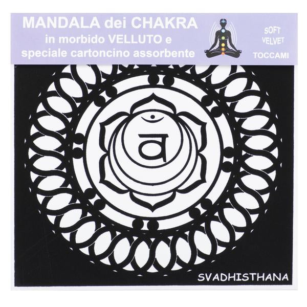 Colorvelvet - Розмальовка "Mandala" з рельєфним оксамитовим контуром «SVADHISTHANA» без фломастерів