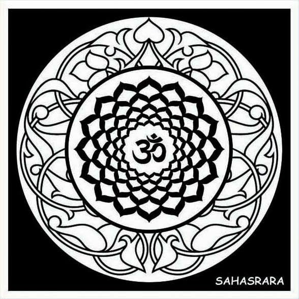 Colorvelvet - Розмальовка "Mandala" з рельєфним оксамитовим контуром «SAHASRARA» без фломастерів