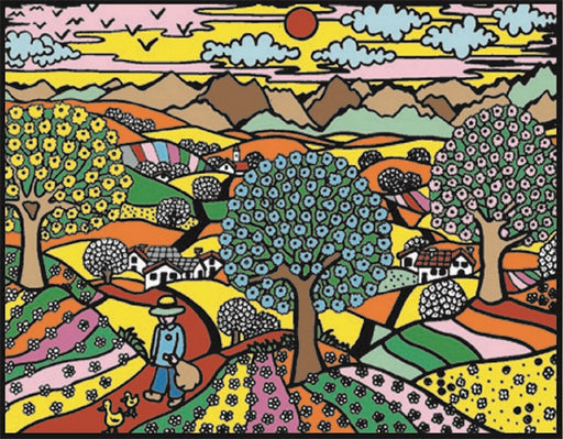 Colorvelvet - Розмальовка із оксамитовим рельєфним контуром «Seasons» без фломастерів