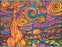 Colorvelvet - Розмальовка із оксамитовим рельєфним контуром «VAN GOGH STARRY NIGHT» без фломастерів