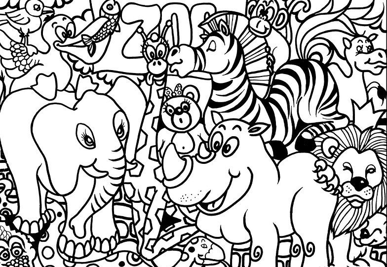 Colorvelvet - Розмальовка-пазл із оксамитовим рельєфним контуром «Zoo» без фломастерів