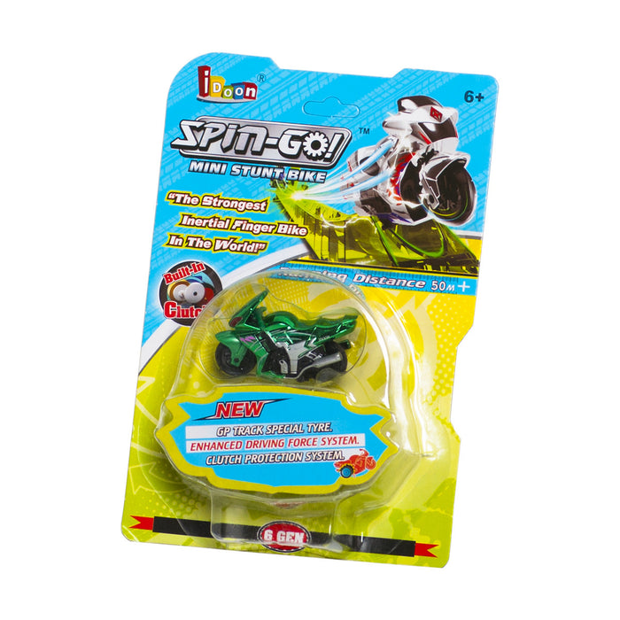 Іграшка інерційний мотоцикл Spin-Go "Mini Stunt Bike"- зелений