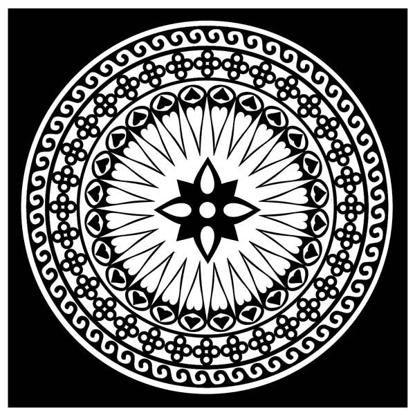 Colorvelvet - Розмальовка "Mandala" з рельєфним оксамитовим контуром «Anti-stress» без фломастерів