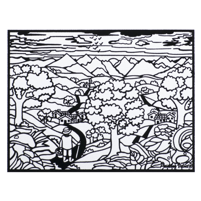 Розмальовка  із оксамитовим рельєфним контуром та набором фломастерів 12 шт. "Carioca"  «Seasons»
