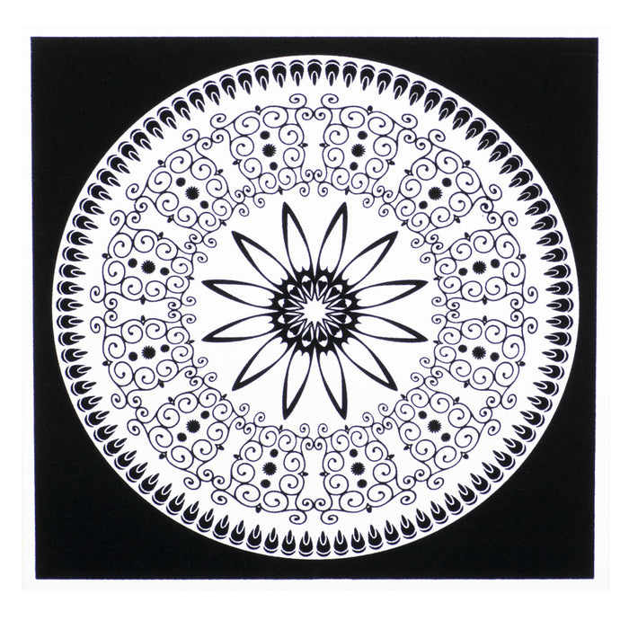 Розмальовки "Mandala" з рельєфним оксамитовим контуром «Peace of mind»