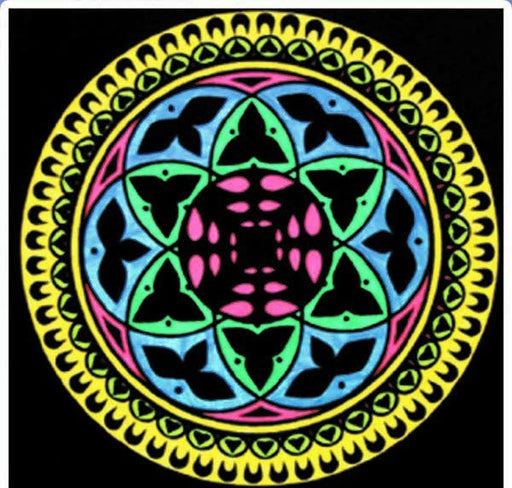 Colorvelvet - Розмальовка "Mandala" з рельєфним оксамитовим контуром «Balance» без фломастерів