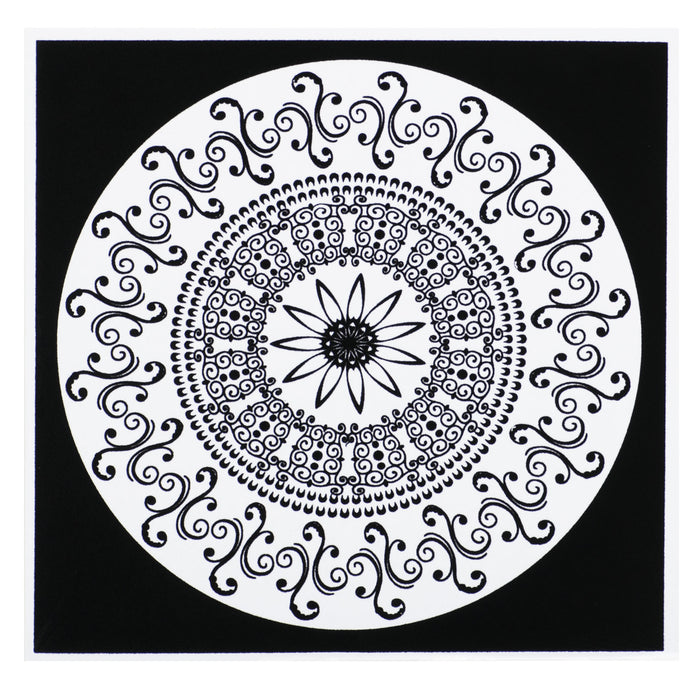 Розмальовки "Mandala" з рельєфним оксамитовим контуром  «Meditation»