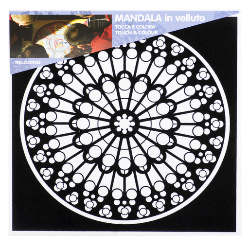Розмальовки "Mandala" з рельєфним оксамитовим контуром «Harmony»