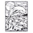 Розмальовка із оксамитовим рельєфним контуром та набором фломастерів  12 шт. "Carioca" «Dolphin»