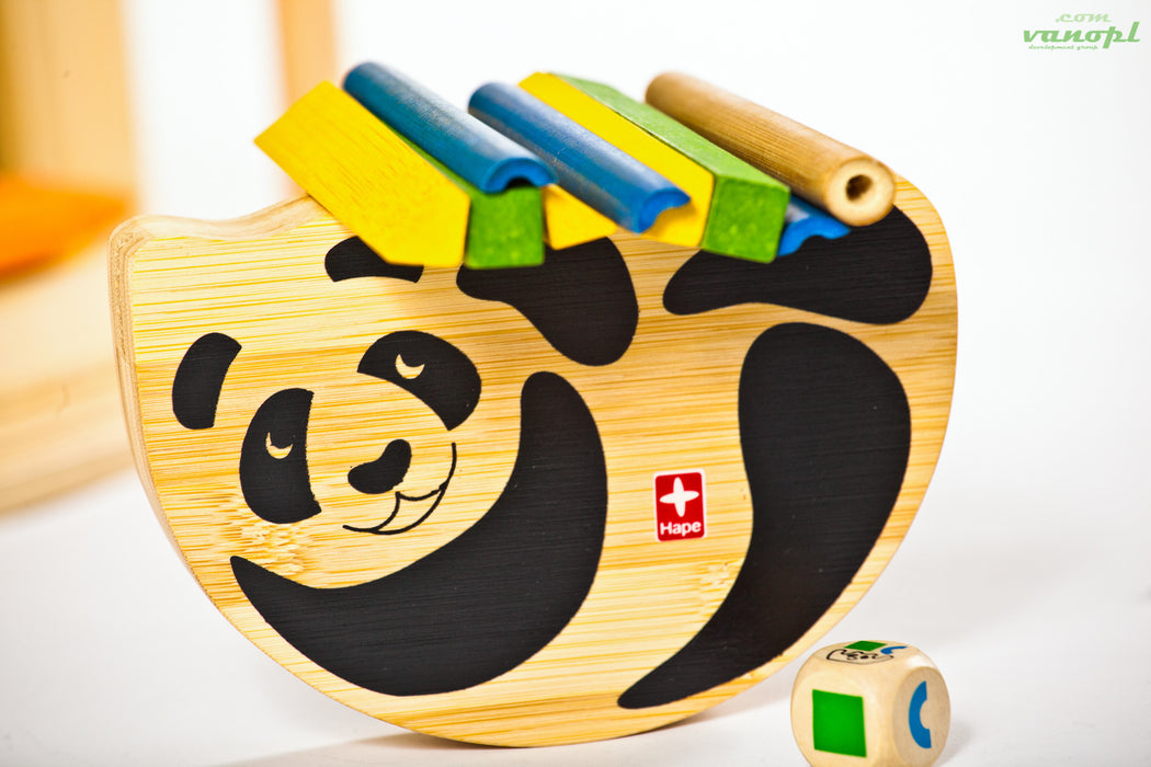 Дерев'яна іграшка головоломка балансир з бамбуку "Pandabo"