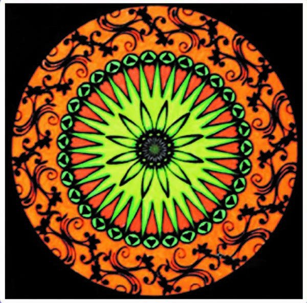 Colorvelvet - Розмальовка "Mandala" з рельєфним оксамитовим контуром «Emotional» без фломастерів