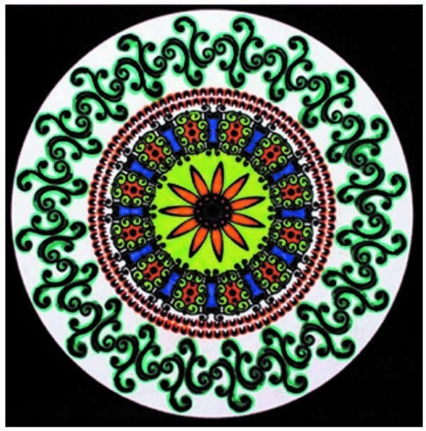 Colorvelvet - Розмальовка "Mandala" з рельєфним оксамитовим контуром «Meditation»